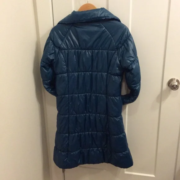 Patagonia W's Medium 3/4 Length puffer Coat - Teal - Picture 2 of 6